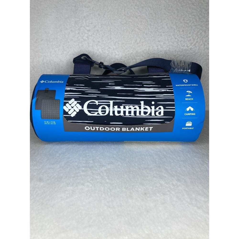Columbia Outdoor Picnic Blanket 72x72 Waterproof Beach Camping Portable NWT